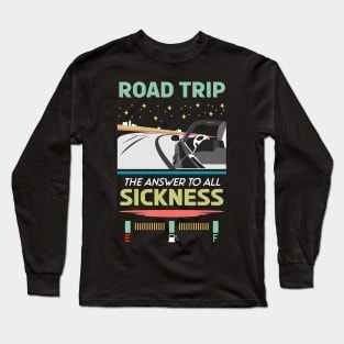 Retro Road trip the answer to all sickness 04 Long Sleeve T-Shirt